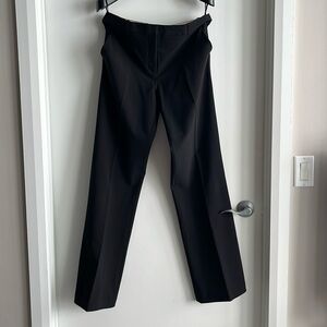 Women’s Babaton black wool dress pants, classic business casual straight leg